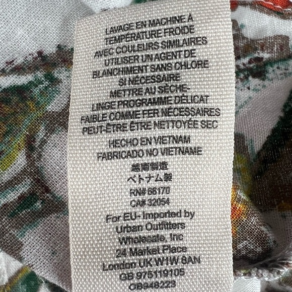 Free People Summer in Tulum white linen blend tunic top or mini sun dress medium - Picture 12 of 12